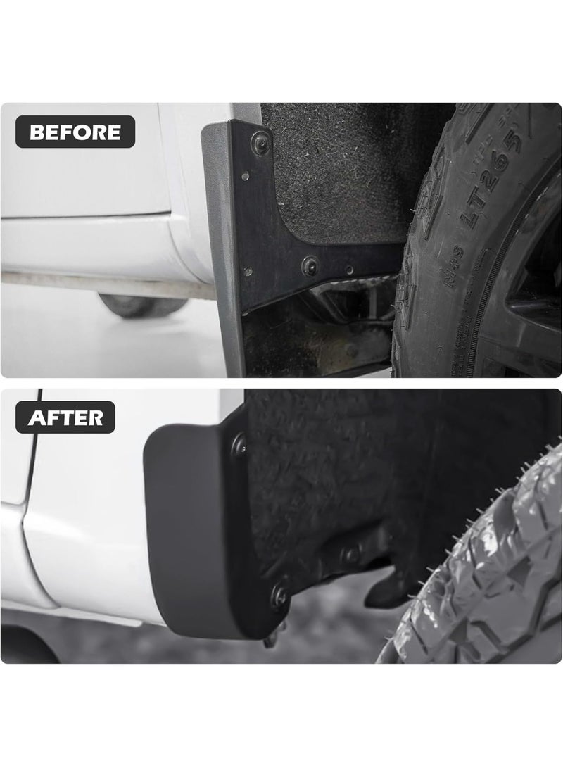 طقم إزالة واقي الطين لسيارات شيفروليه سيلفرادو 2019-2024، متوافق مع قطع غيار شيفروليه سيلفرادو 1500 موديلات 2019-2024. - Image 4